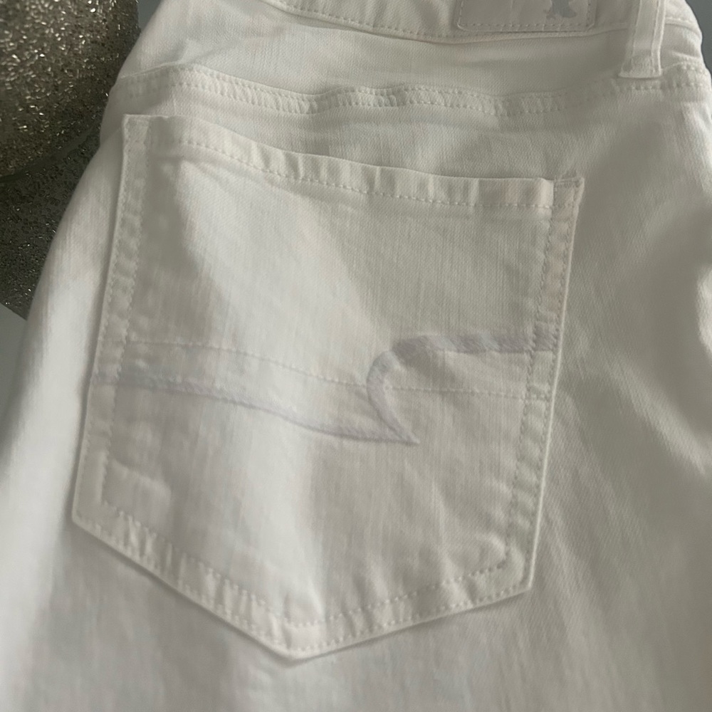 White Boot Cut Pants Jean, like new